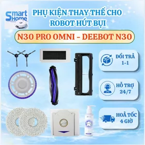Phụ kiện robot hút bụi N30 Pro Omni, deboot N30 - Khăn lau, giẻ lau robot hút bụi lau nhà Deebot N30 Pro Omni, N30