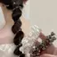 JULYHOT Dây Điện Thoại Vòng Tóc Không Làm Hại Tóc Độ Đàn Hồi Cao Dây Cao Su Ngọc Trai Tóc Nữ Phụ Kiện Tóc Massivedeals