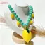 HFSHY Dainty Hạt Trái Cây Mùa Hè Nelace Ngọt Chanh Dâu Mặt Dây Chuyền Trang Sức Thời Trang Người Bạn Thân Quà Tặng Bất Ngờ VN