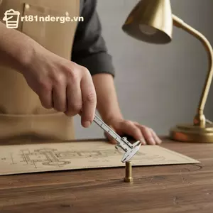 GE Di Động Mini Trang Sức Đo Kim Loại Thước & Mini Vernier Caliper Móc Khóa - Dụng Cụ DIY Để Đo Chính Xác VN