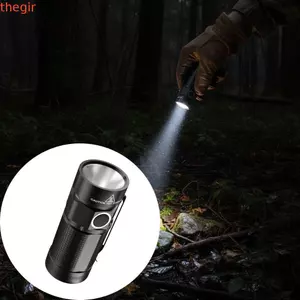 Đèn pin di động THEGIRL8B, Đèn pin Mini hợp kim nhôm XPG LED, Đèn pin bỏ túi có thể sạc lại USB sáng đa chức năng cho cắm trại 4.2V 5W