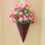 Màu nâu Treo Tường Nón Planters Giả Mây Dệt Thân Thiện Với Môi Trường Vintage Cho Nhà Vườn Treo Tường Nhà Màn Hình