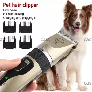 Tông đơ cắt tóc cho chó CAST, Tông đơ cắt tóc cho thú cưng 4 trong 1 im lặng, Dụng cụ chải lông thú cưng bằng điện có thể sạc lại USB chuyên nghiệp