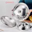 Nắp nồi tròn bằng thép không gỉ 10-32Cm Nắp chảo chiên thay thế đa năng Máy rửa chén cạnh mịn An toàn cho nồi súp chảo chảo