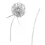 Top Garden Stake Accent in Silver Metal 33 cm Yard Form để sử dụng bãi cỏ Màn hình ban công Cảnh sân vườn và sân bạc