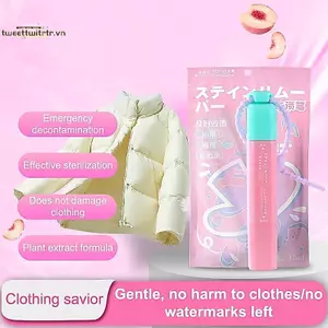 TRTR 12ml Di Động Không Rửa Vết Bẩn Tẩy Bút Di Động Bàn Chải Làm Sạch Quần Áo Tức Thì Tẩy Vết Bẩn Bút Cho Quần Áo Và Vải VN