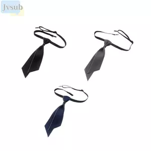 Dây Buộc Cổ JVSUB, Áo Sơ Mi Màu Trơn Đơn Giản Nơ, Phong Cách Đại Học Kinh Doanh Có Thể Điều Chỉnh Dây Co Giãn Cổ Hoa Nam Nữ Trang Phục Phụ Kiện
