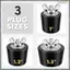 3 phích cắm mùa đông bể bơi, 3 kích cỡ, 1Inch, 1.25Inch & 1.5Inch, phích cắm mở rộng mùa đông bể bơi với