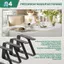 4 Đen Đen Đen Khăn Trải Bàn Kẹp Khăn Trải Bàn Cố Định Kẹp 5X4cm Khăn Trải Bàn Kẹp Cho Tiệc Buffet / Thịt Nướng / Tiệc Sân Vườn