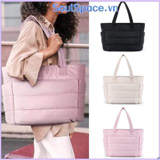 Túi Tote SOULSPACE, Túi xách nữ dung tích lớn, Túi đeo vai thông thường đa năng dành cho công sở du lịch Bãi biển Phòng tập thể dục
