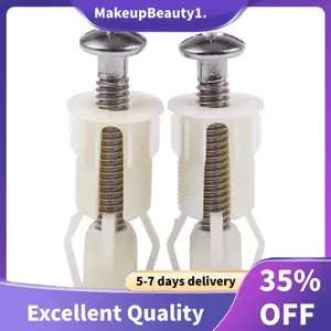 2 Chiếc DIY Nhựa Bồn Cầu Vít Cố Định Phù Hợp Với Ghế Vệ Sinh Bản Lề Dụng Cụ Sửa Chữa Loại & Kích Thước: 4 # 38Mmx5mm
