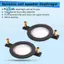 Độ trung thực cao 44. Tweeter 44,4mm Milky White Film Diaphragm Dây phẳng Cuộn dây giọng nói Bài khoảng cách 90mm Thiết kế nhôm nguyên chất