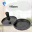 Burger Press Patty Maker với 100 giấy tờ Patty, khuôn Hamburger nhôm chống dính để nấu nướng BBQ cho cắm trại nhà bếp