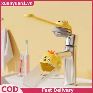 XUAN Hoạt Hình Vòi Mở Rộng Cho Trẻ Em Rửa Tay Trong Phòng Tắm Bồn Rửa Động Vật Phụ Kiện Nhà Bếp Tiện Lợi Cho Bé Giặt Người Trợ Giúp VN