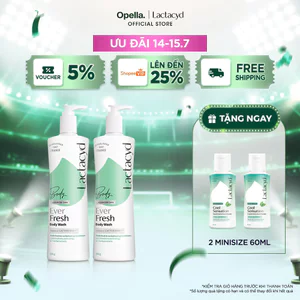 Bộ 2 Sữa tắm Lactacyd Ever Fresh mang lại làn da thơm mát và tràn đầy sức sống đến 24 giờ