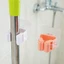 Combo 10 cái Móc dán tường kẹp giữ cây lau nhà, móc treo chổi chịu lực 6kg