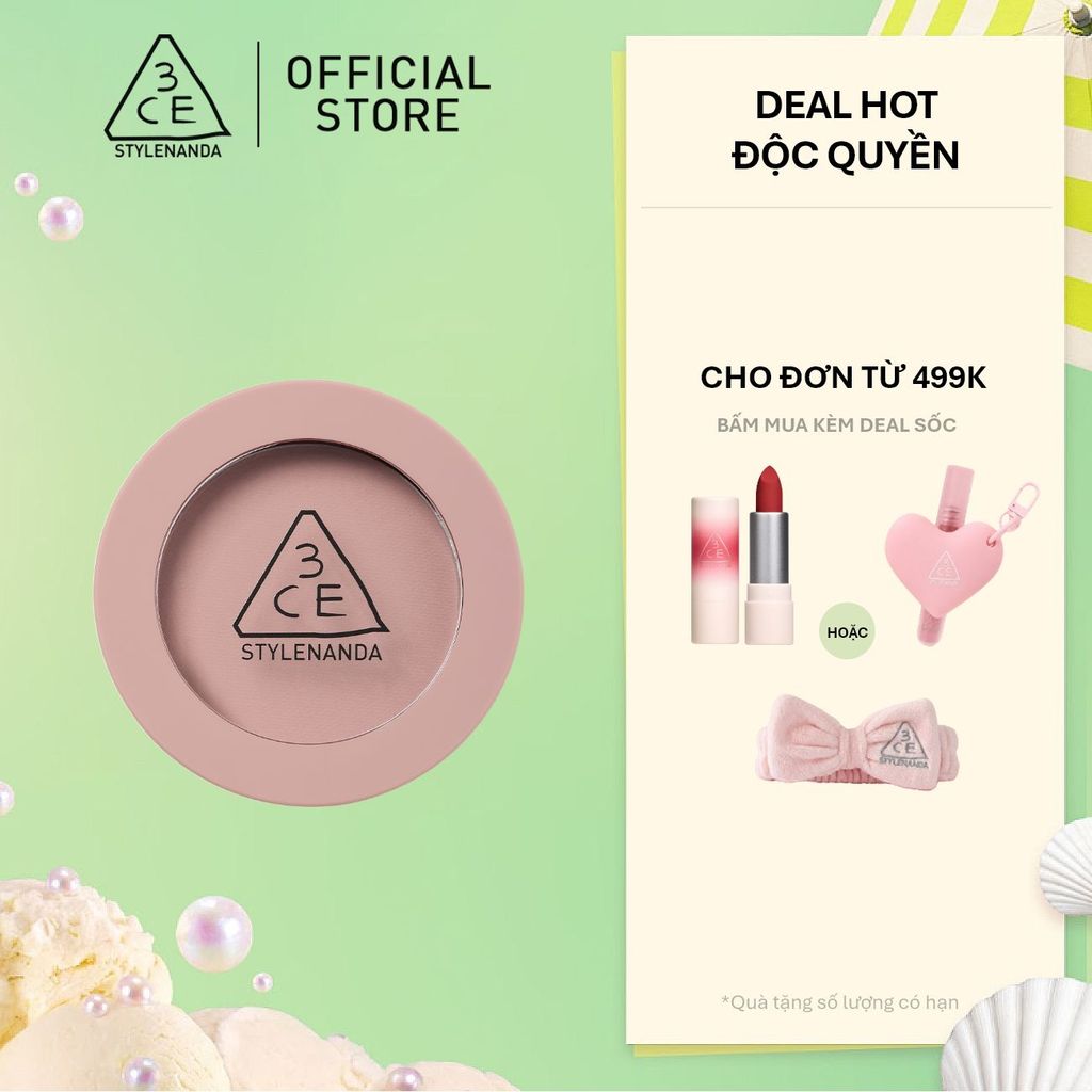 Phấn Má Hồng 3CE Face Blush Chuẩn Màu, Mịn Lì, Tươi Tắn Nhẹ Nhàng Đầy Tự Nhiên, Chuẩn Màu Tệp Lên Da