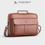 Cặp Công Sở Lata (Thời trang nam basic đựng vừa laptop 14 inch - Cặp da CA43) — ảnh 1