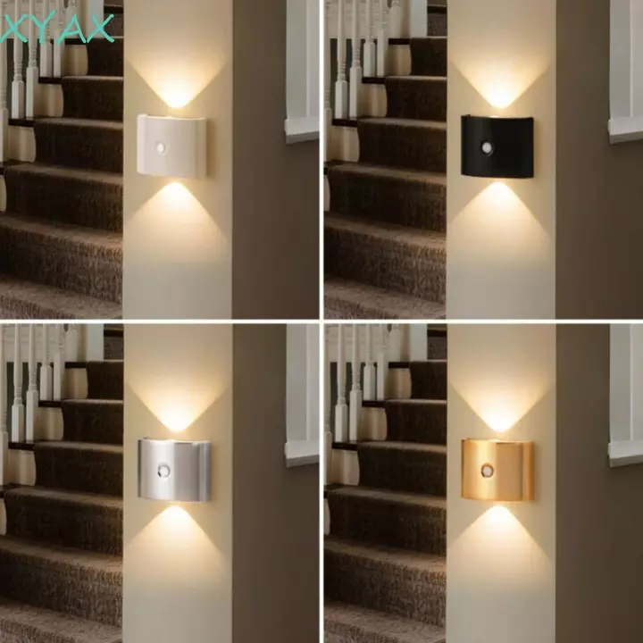 XYAX Đèn tường cảm ứng LED XYAX, Đèn 3 màu / Đèn Neon Đèn mềm Đèn ngủ, Lắp đặt đa chức năng Cảm biến hồng ngoại Cảm biến PIR Đèn tường Sân vườn