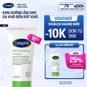 [Hannah x Cetaphil] Kem dưỡng ẩm dịu lành cho da nhạy cảm CETAPHIL MOISTURISING CREAM 50G