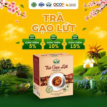 1 Hộp Hoặc Combo 2 Hộp 60 Túi Trà Gạo Lứt, Hoa Nhài, Cỏ Ngọt, vừng đen, Đậu Đen, Đậu Đỏ, Lá Nếp