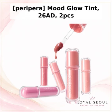 [peripera] Mood Glowy Tint 26AD, 4g, 1 cái / Son Tint Hàn Quốc / Hoàn thiện bóng / Chính hãng 100% của Royal Seoul