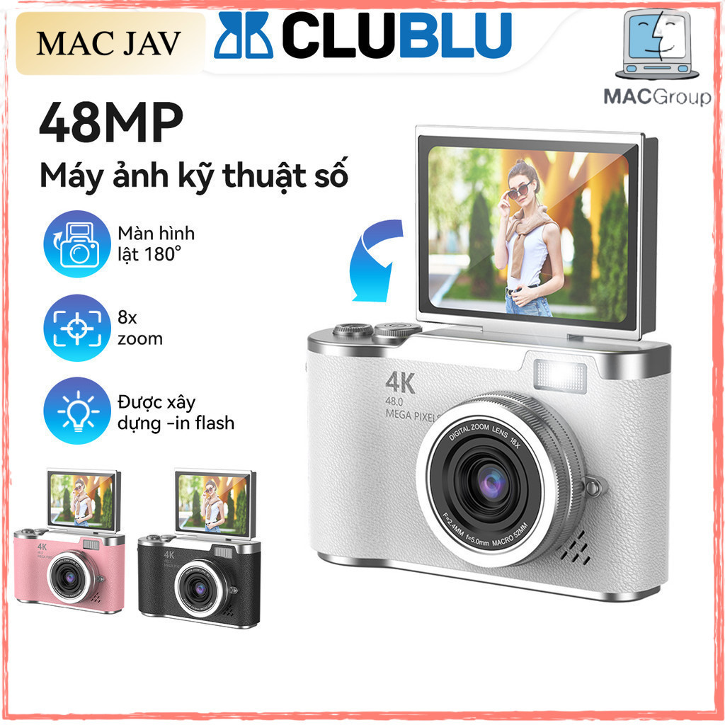 [Mới 100%] Máy Chụp Hình Màn Hình Lật HD LK-007 48MP || Fullbox