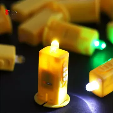 NEWEARTH GIỚI HẠN 10 Đèn Lồng, Đèn Điện Tử Tích Hợp Đèn Lồng Đèn LED Wick, Phụ Kiện Đèn Lồng Màu Vàng DIY Chất Liệu Thu Nhỏ bấc Đèn Đèn Đèn Đèn Lồng Giấy
