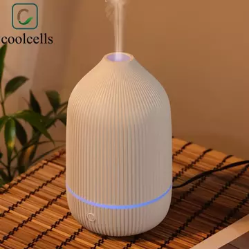 Máy khuếch tán công nghệ sóng âm COOLCELLS, Đèn LED tâm trạng Máy tạo độ ẩm khuếch tán tinh dầu 2 trong 1, Hoạt động yên tĩnh thẩm mỹ Máy khuếch tán tinh dầu USB di động Quà tặng ngày lễ
