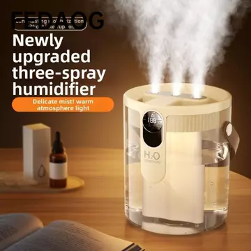 Máy tạo độ ẩm không khí FEDAOG, có đèn LED Máy tạo độ ẩm lấp đầy trên cùng có thể sạc lại, Máy tạo sương mù cầm tay 1,5L Máy tạo độ ẩm thông minh cho phòng ngủ, văn phòng tại nhà