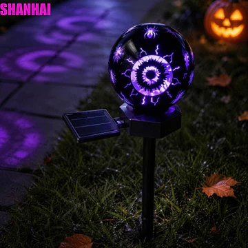 Đèn lồng sàn hình cầu năng lượng mặt trời SHANHAI, Đèn đường cầu năng lượng mặt trời chống nước IP chống nước, Đèn cọc mặt đất Hình quả cầu chạy bằng năng lượng mặt trời Đèn cắm mặt đất năng lượng mặt