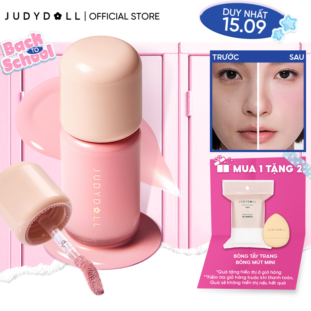[MỚI] Má Hồng Kem JUDYDOLL Blush Lotion Bóng nhẹ Bắt sáng Triệt sắc Che quầng thâm 5g
