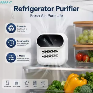Máy khử mùi tủ lạnh PERRY, Máy lọc tủ lạnh màn hình LED có thể tái sử dụng, Máy làm mát không khí đa chức năng 3 chế độ Máy khử mùi Ozone lâu trôi Phòng tắm