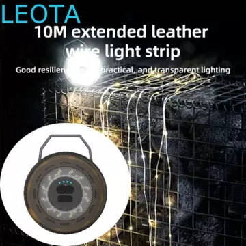 Đèn lều LEOTAKF, Dây đèn LED Dây đèn LED ngoài trời Băng đo đèn, Đèn đo tay quay Hệ thống lưu trữ điện Đèn LED tán dải đèn chiếu sáng lều