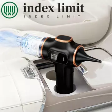 Máy hút bụi không dây INDEX LIMIT, Máy hút bụi ô tô hút cao 120W sử dụng kép, Loại bỏ bụi 4500Pa Màn hình LCD công suất cao Máy hút bụi cầm tay Vệ sinh ô tô