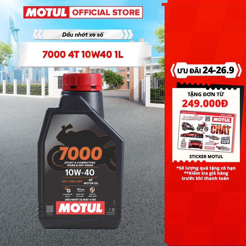 Dầu nhớt xe máy MOTUL 7000 4T 10W40 1L