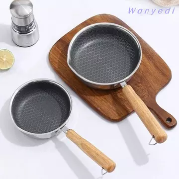 Chảo chống dính WANYEDI, Chảo rán bề mặt chống dính bằng thép không gỉ, Chảo nướng trứng tráng chống dính gia đình