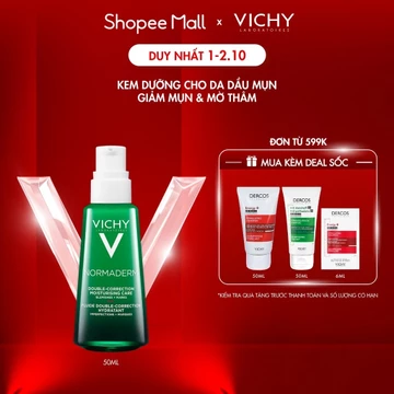 Kem dưỡng dạng gel sữa cho da mụn với tác động kép Vichy Normaderm Double-Correction Daily 50ml