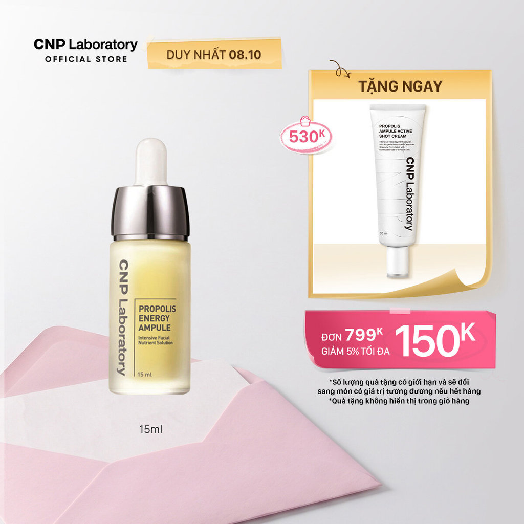 [CNP] Tinh chất tái tạo phục hồi da chiết xuất keo ong CNP Propolis Energy Active Ampule 15ml