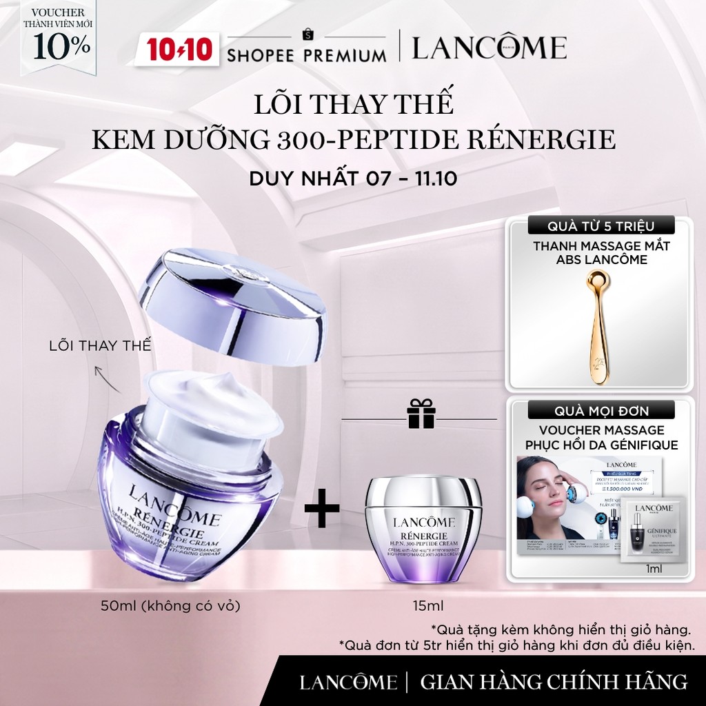Lõi Thay Thế Kem Dưỡng Renergie 300 Peptide Lancome 50ml