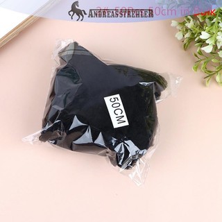 Onetimingfine 50 Lưới Tóc Đen Co Giãn Vô Hình Hairnet Bun 30/50/60CM Phụ Kiện Tóc VN