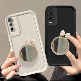 Dành Cho VIVO V2026 V2027 V2028 V2029 V2032 V2032 V2032 V2037 V2038 V2042 V2043 V2048 V2052 V2054 V2070 V2101 V2102 V2129 Ốp Điện Thoại Gương Trang Điểm Thời Trang Nữ, Vỏ Chống Rơi