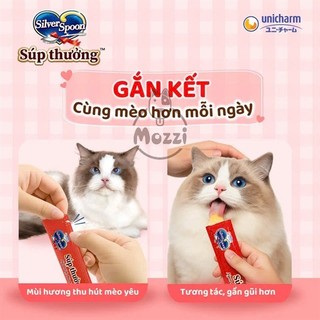 Súp thưởng cho mèo Silver Spoon Gói 4 thanh Bịch 56gr