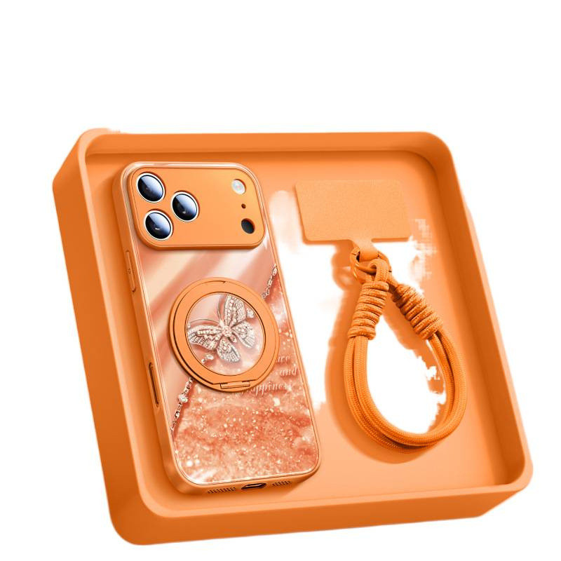 Thích hợp cho Ốp điện thoại iPhone17promax Phong cách mới Ping An Butterfly