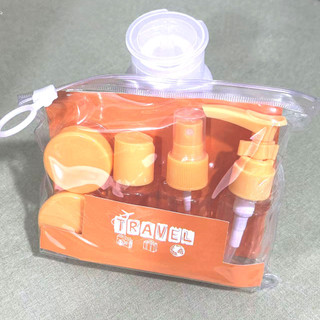 Bộ Lọ Chiết Mỹ Phẩm Du Lịch Mini Kèm Túi Zip Tiện Lợi, Gọn Nhẹ, Tái Sử Dụng