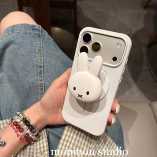 Niche Liquid Silicone Miffy Rabbit Hút Từ Tính Thích Hợp Cho 17 / 16promax Ốp Điện Thoại 15 Vỏ Bảo Vệ 14 Spot Hàng