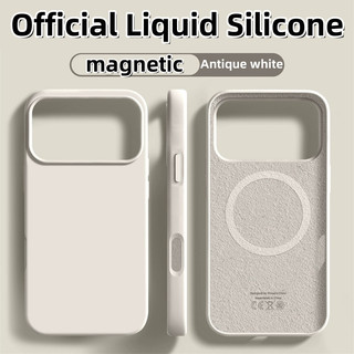 Ốp điện thoại silicon lỏng chính thức sang trọng ẩn từ tính cho iPhone 17 Pro max 16 15 14 13 12 Pro max Ốp lưng thẩm mỹ chống sốc iPhone 17 Air 16 15 14 plus Chống vân tay