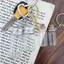 8pcs Sentimental Wish Keychain quà tặng, Mặt dây chuyền chai thủy tinh làm bằng tay cho phước lành và ký ức, Trang trí lấp lánh với cát / hoa trên túi Ba lô