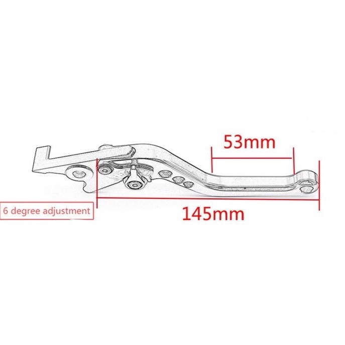 Dành Cho Xe YAMAHA AEROX / NVX V2 V3 2020-2024 Xe Máy CNC Hợp Kim Nhôm 6 Tầng Có Thể Điều Chỉnh Phanh & Ly Hợp Đòn Bẩy Có Tay Cầm Bảo Vệ Bộ