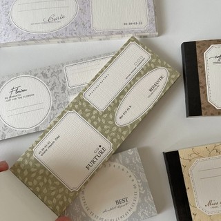 Set giấy note giấy nền mỹ thuật junk journal Border Theory